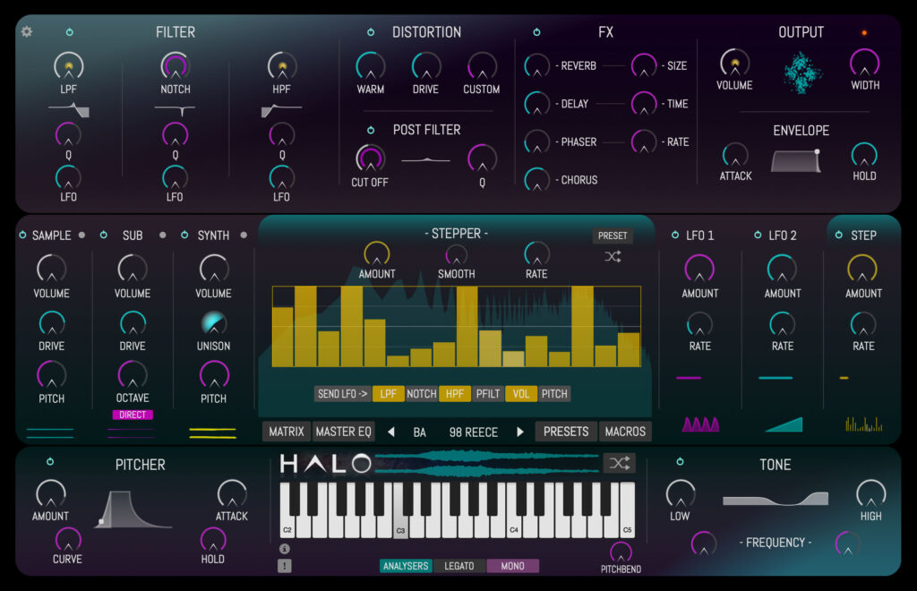 HALO SLIDERPACK STEPPER MODULATION HALO